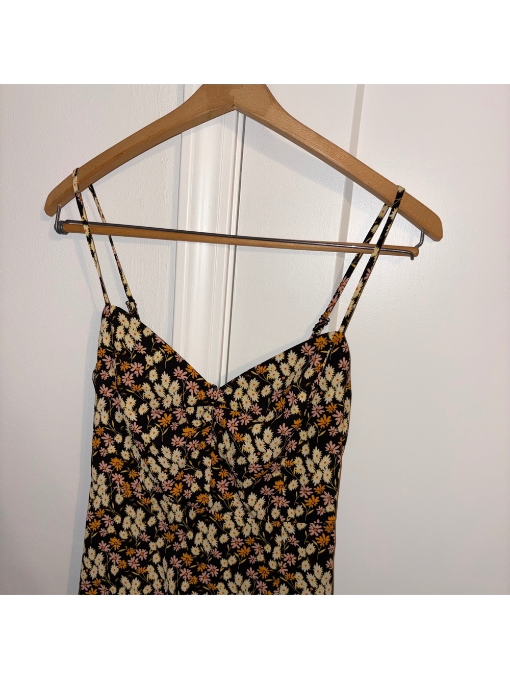 Urban Outfitters NWT Floral Side Slit Small Spaghetti Strap Sun Dress Brand NEW - Picture 2 of 9